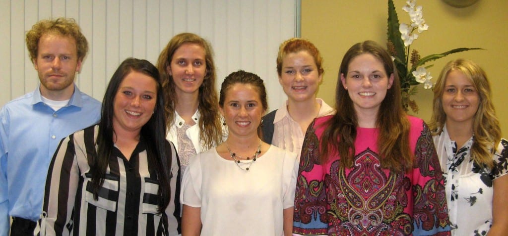 New Members of Zeta Kappa at Southwest Baptist University