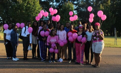 Zeta Xi Chapter of Delta Mu Delta walk to give special honor to Breast Cancer Awareness