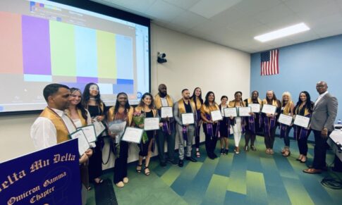 Delta Mu Delta at Palm Beach State College’s Fall 2022 Induction Ceremony